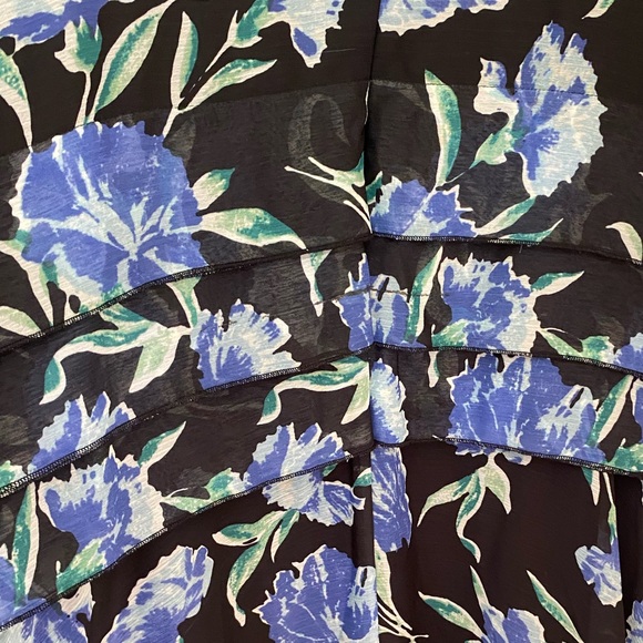 Jason Wu Collection Sleeveless Floral Print Midi Dress with Pleating Detail sz 6 - Picture 14 of 15